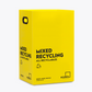Mixed Recycling Waste Bin | 60L Yellow Ecobin