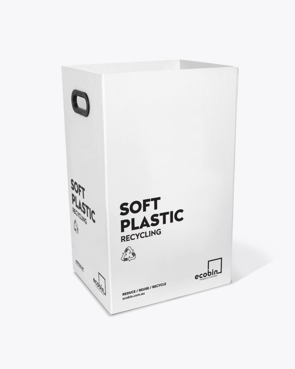 Soft Plastic Recycling Bin | 60L White Ecobin