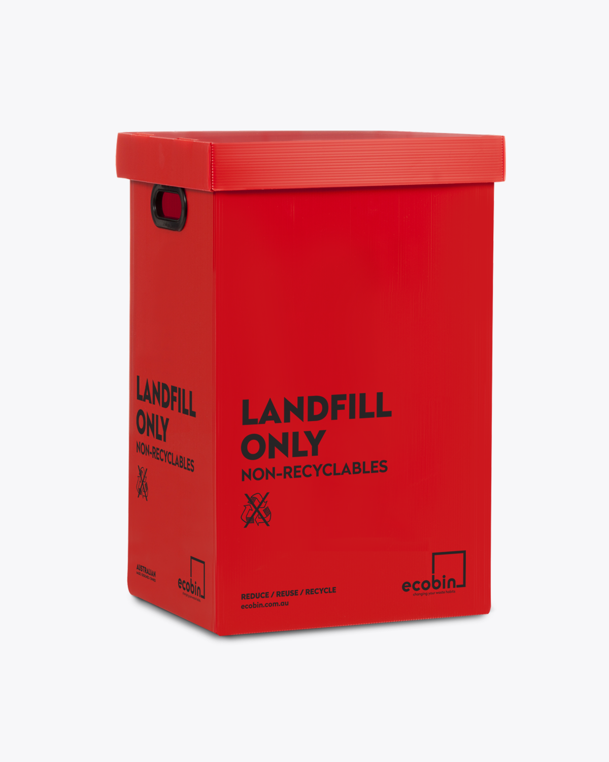 Landfill Waste Bin | 60L Red Ecobin