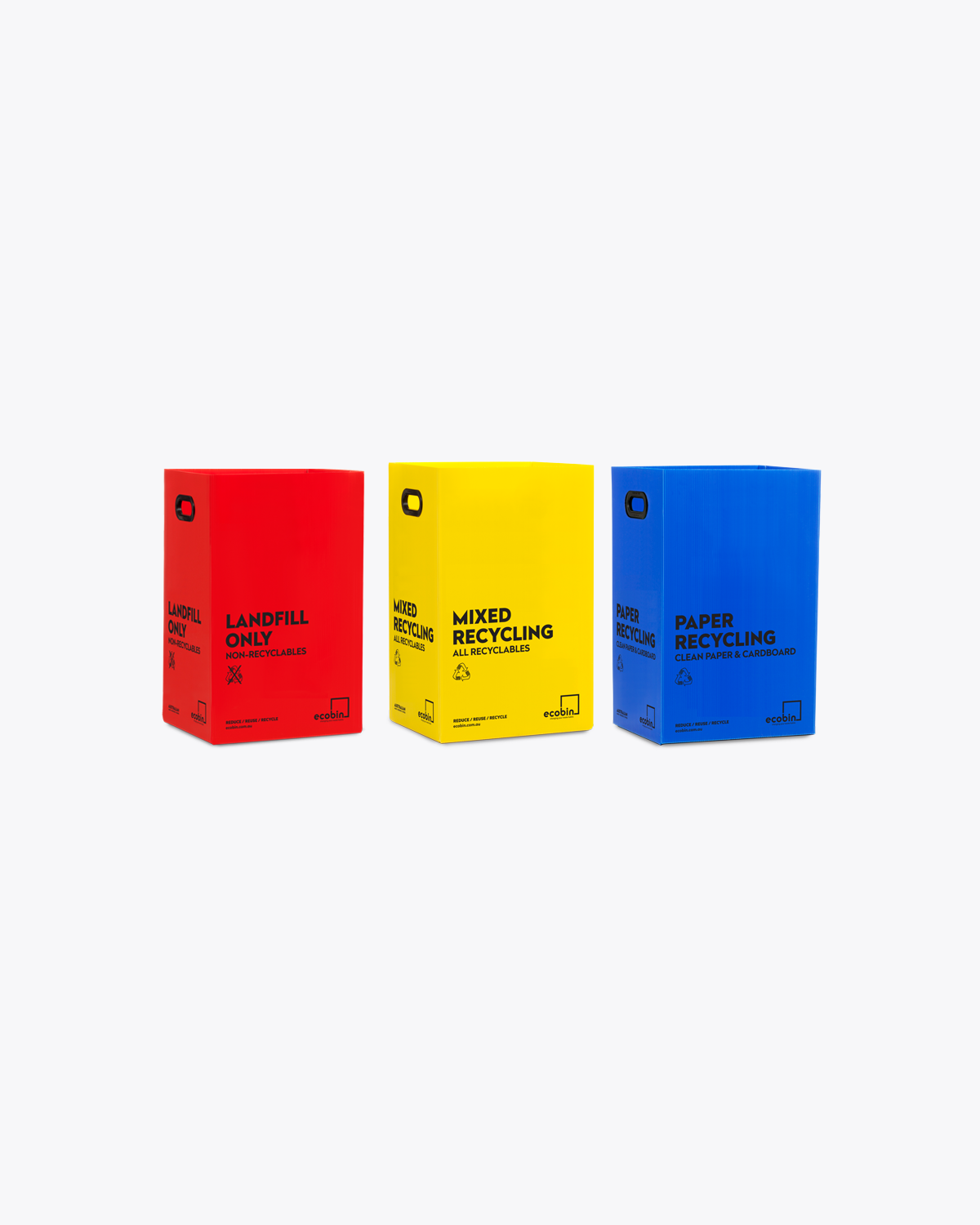 Set of Three 60L Bins